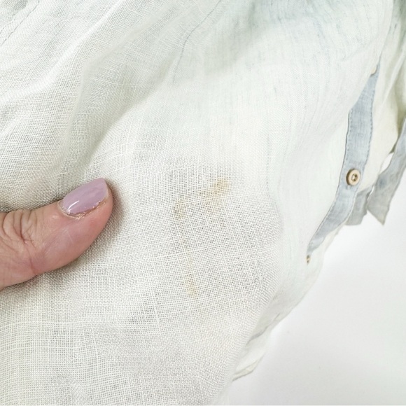 ✅ NWT TOMMY BAHAMA 100% LINEN OMBRE SLEEVELESS BUTTON FRONT DRESS SIZE SMALL - Picture 7 of 13